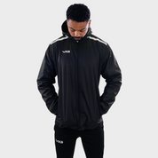 Fortis Full Zip Rain Jacket Black/White