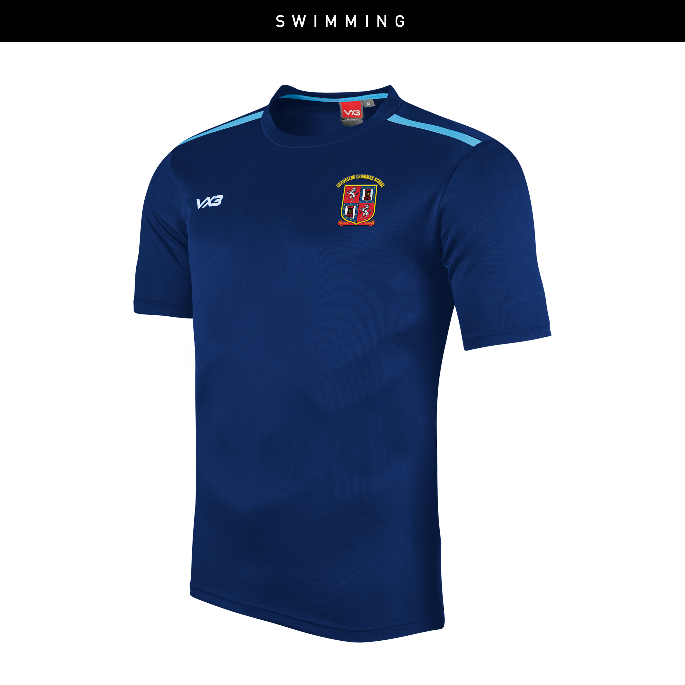 Gravesend Grammar School Swimming Fortis Tee
