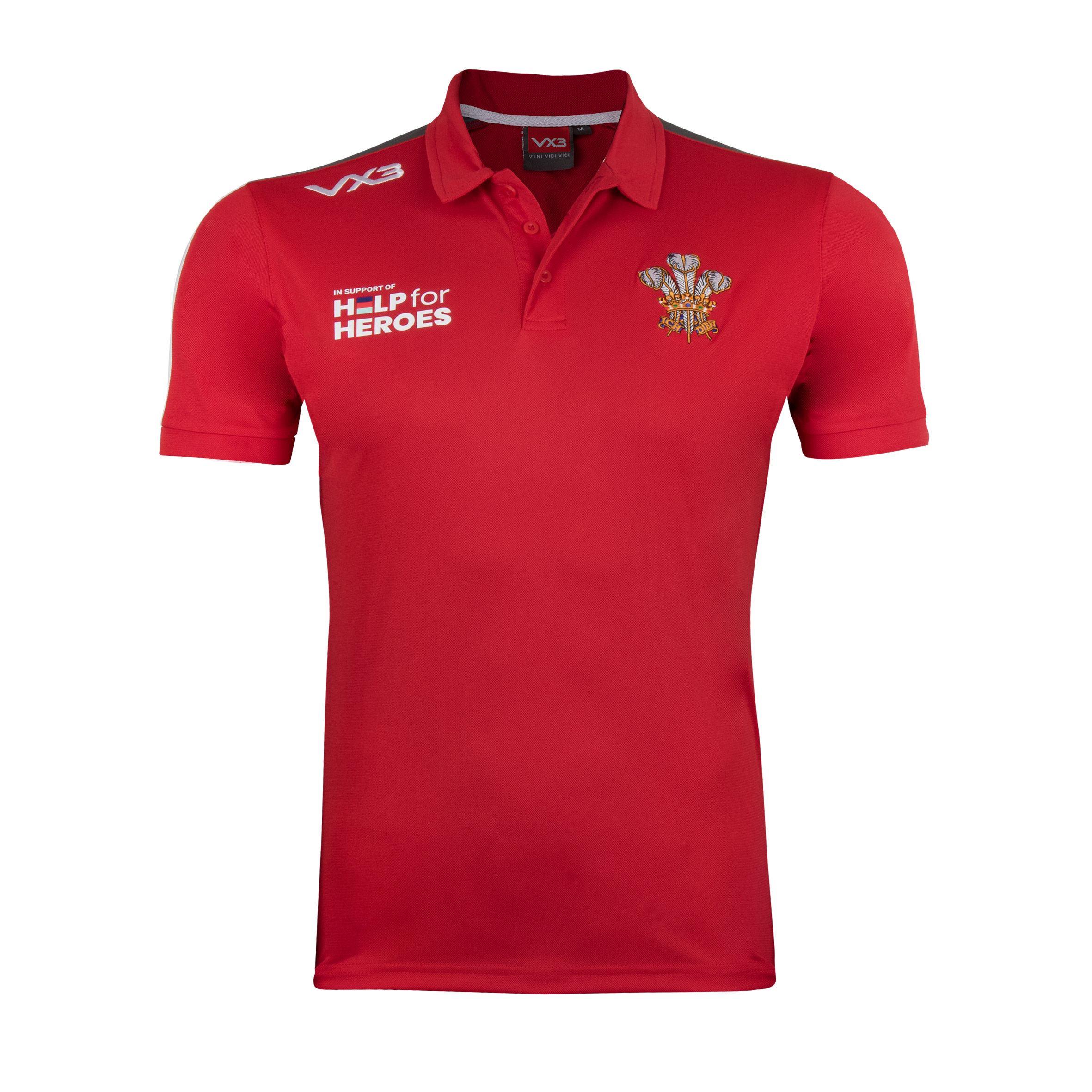 Help for Heroes 21/22 Wales Polo Shirt Mens