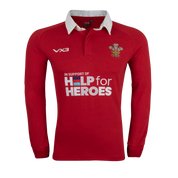 Help for Heroes 21/22 Wales L/S Cotton Rugby Shirt Mens