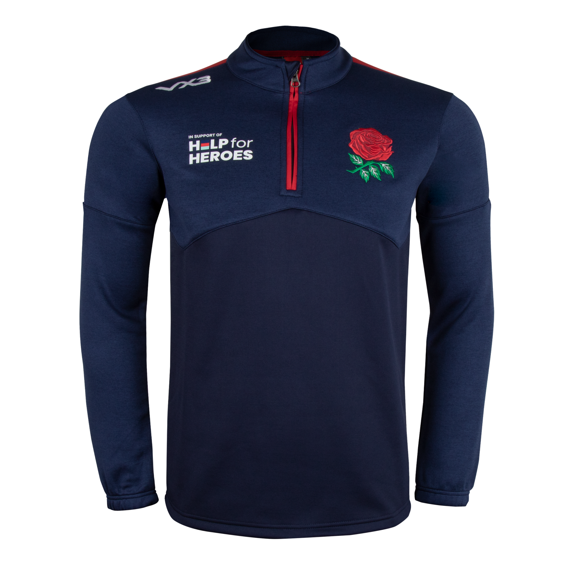 Help for Heroes 21/22 England Half Zip Mens