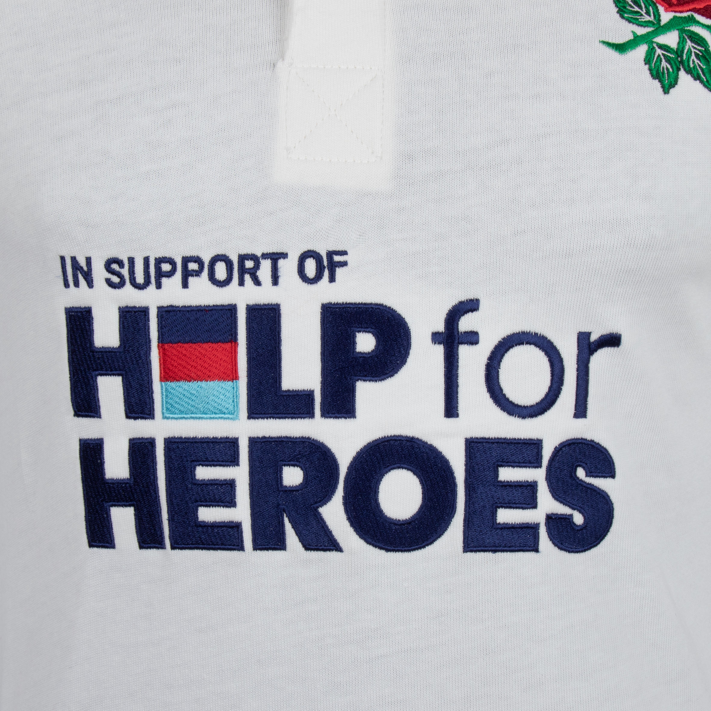 Help for Heroes 21/22 England L/S Cotton Rugby Shirt Mens