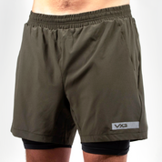 Motus Mens 2in1 Running Short Olive