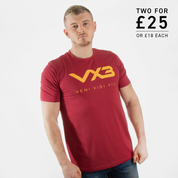 Invicta Tee Cardinal/Gold
