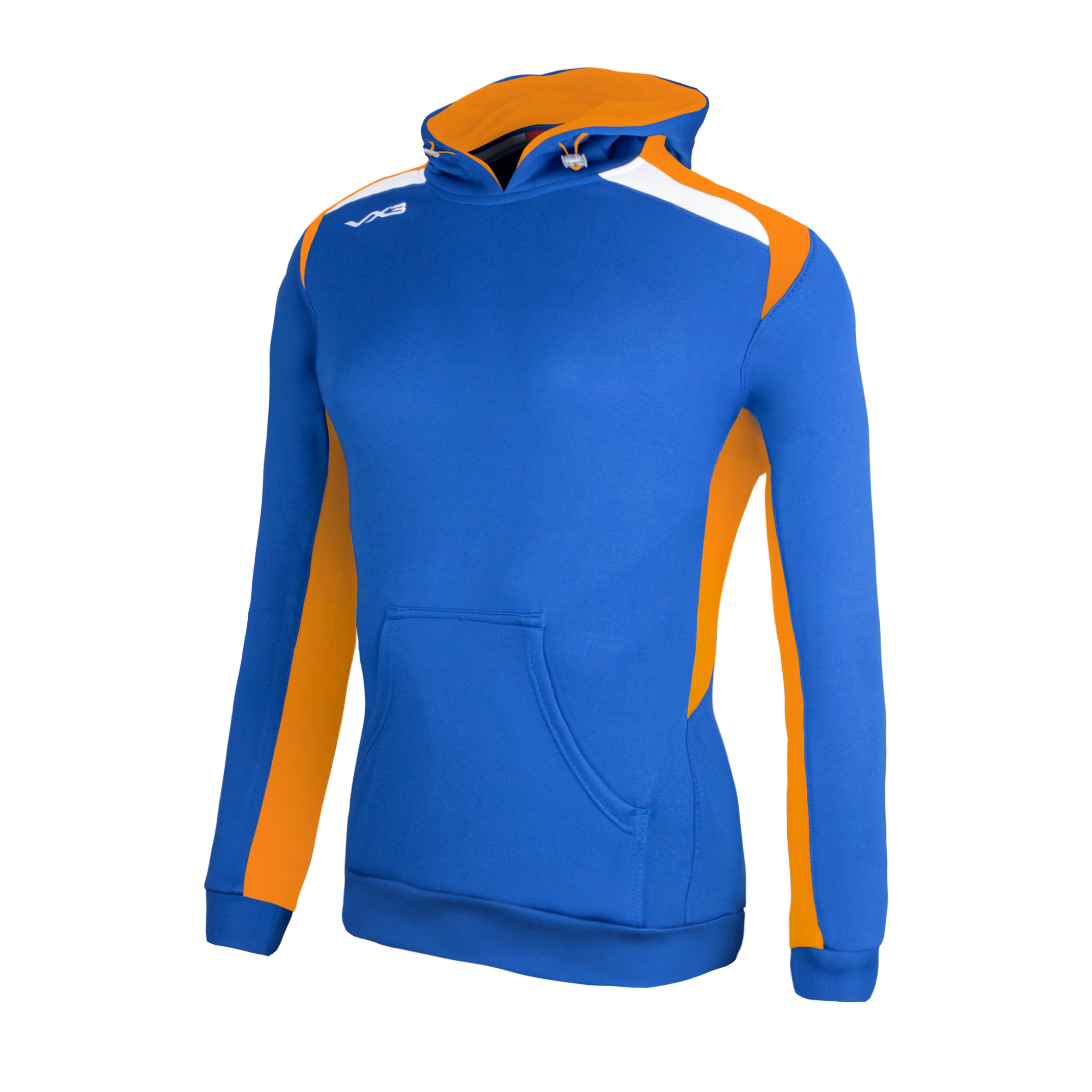 Ladies Hoodie Royal/Orange/White