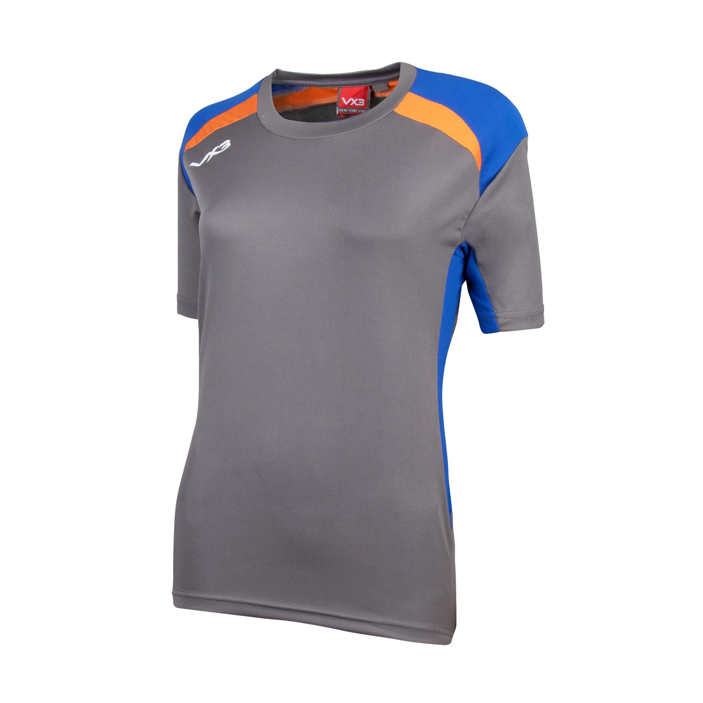 Ladies Grey/Royal/Orange T-Shirt