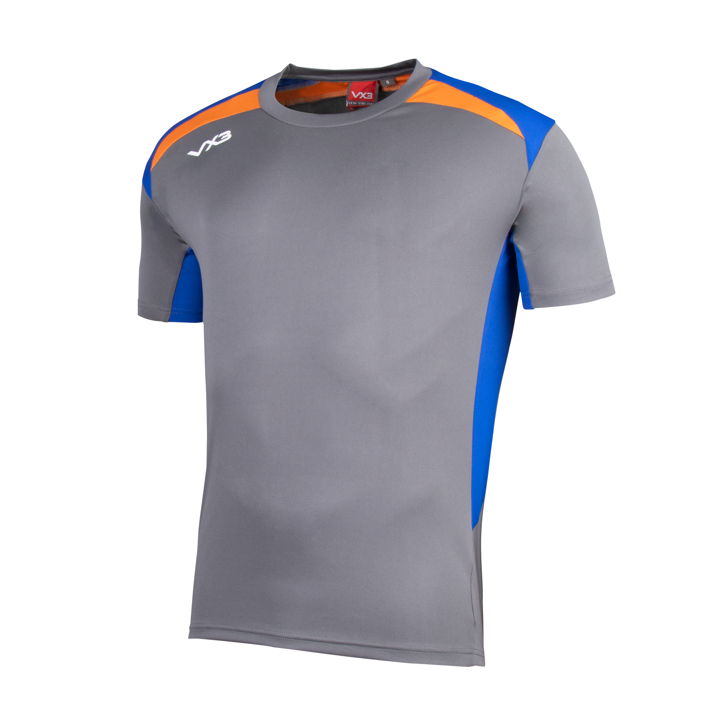 Mens Grey/Royal/Orange T-Shirt