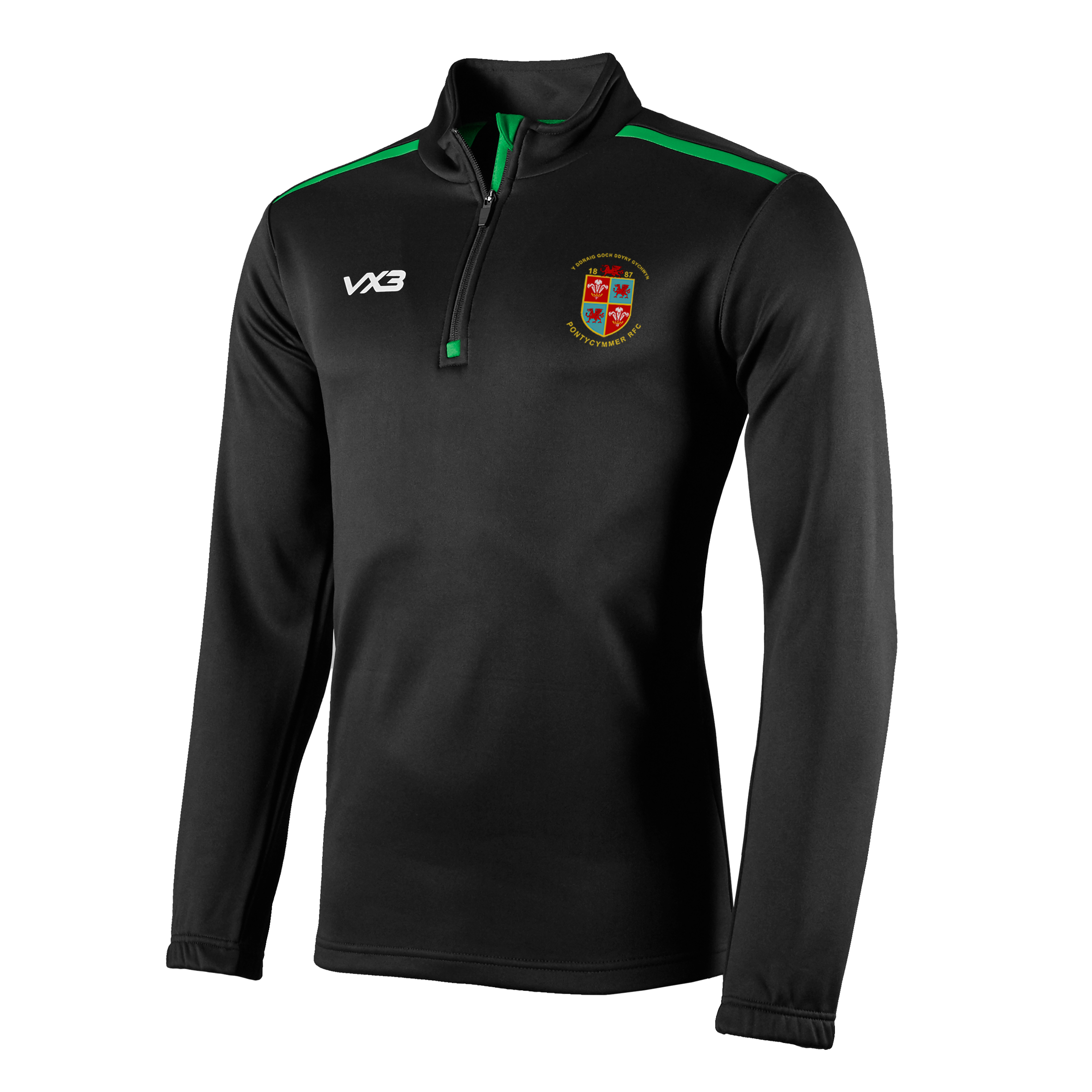 Pontycymmer RFC Fortis Youth Half Zip Sweat