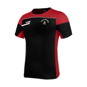 Clwb Pêl-Rwyd Urdd Opus Tee - Black Red