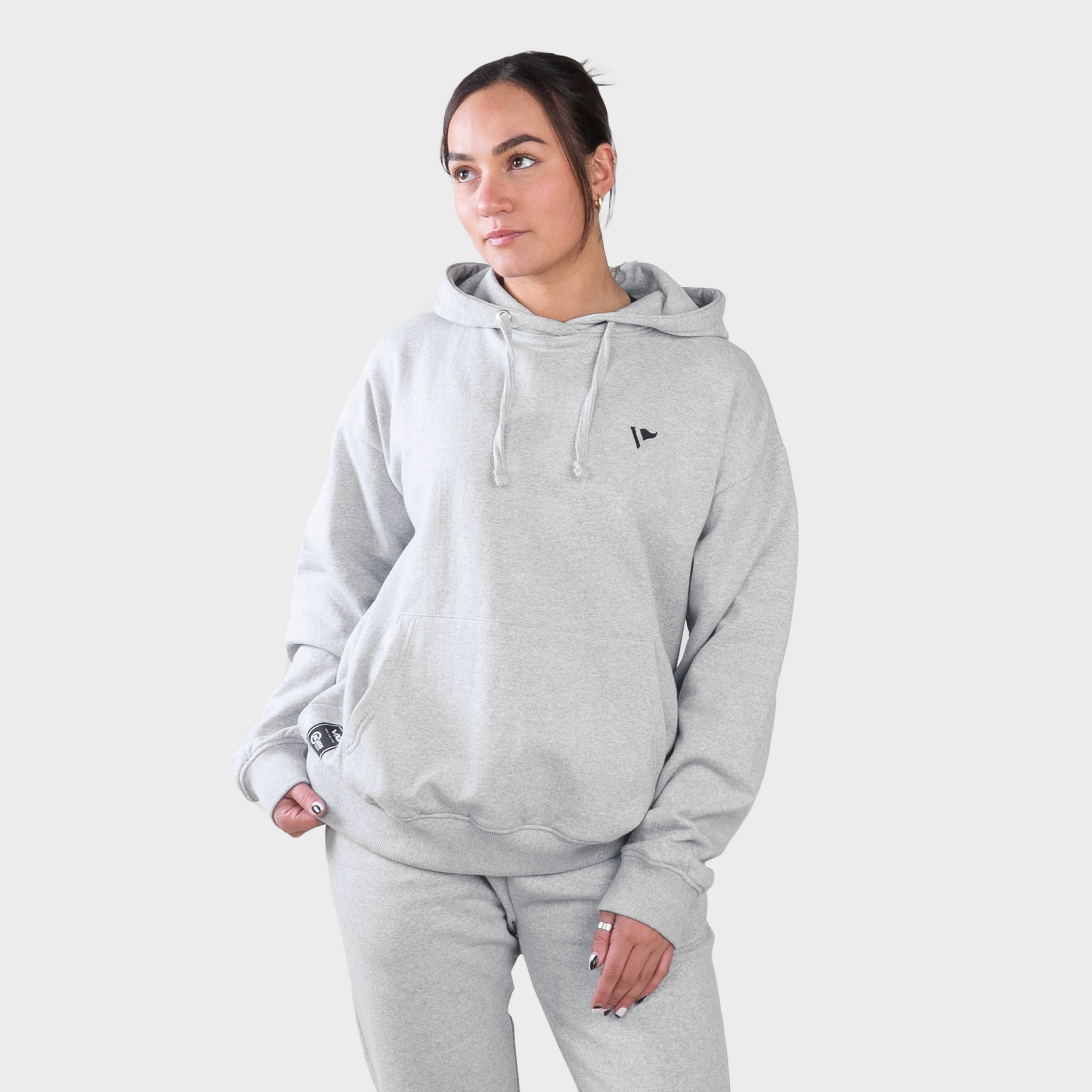 Champion hoodie top grey marl
