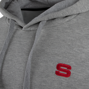 Salford Red Devils Heritage Hoody- Marl Grey