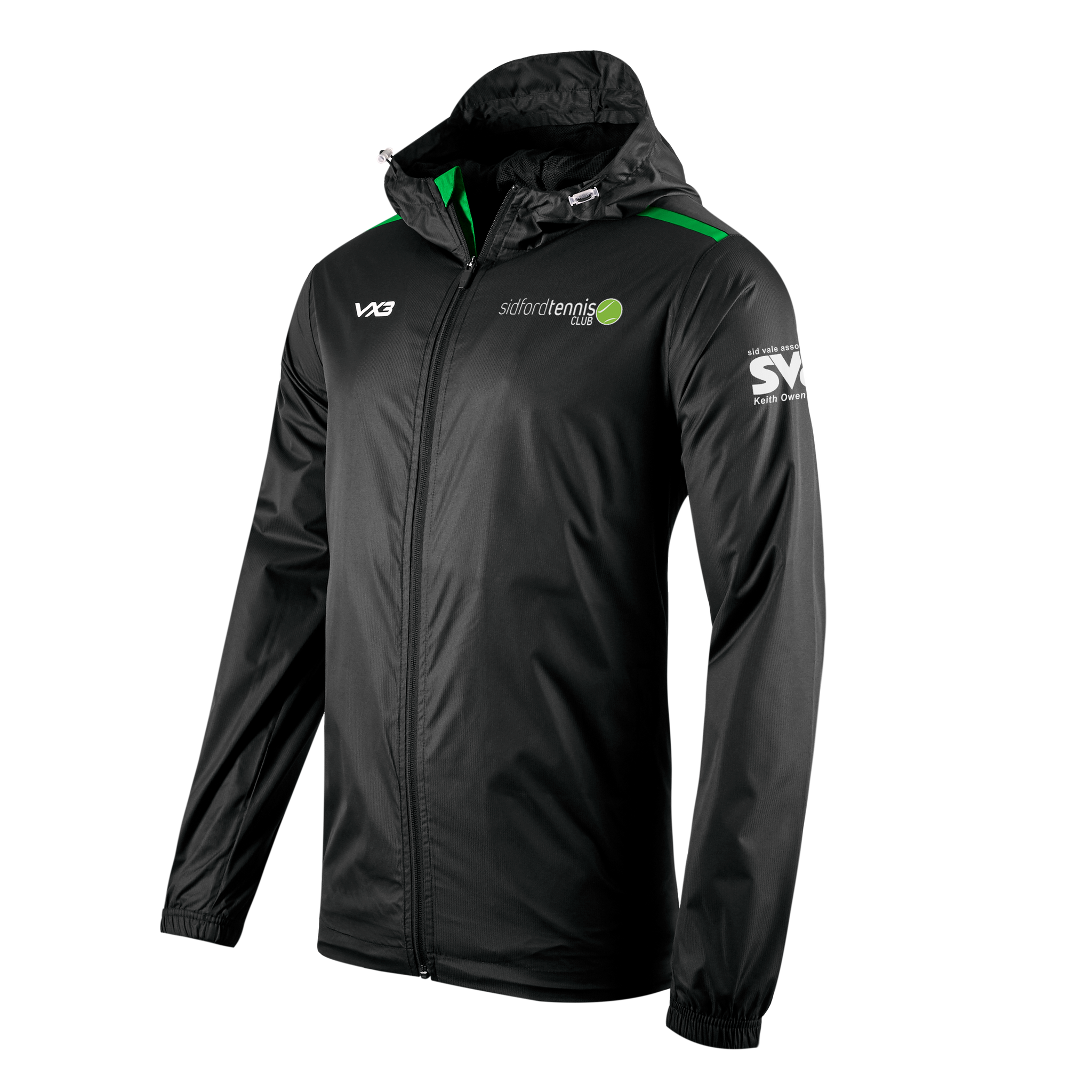 Sidford Tennis Club Fortis Youth Full Zip Rain Jacket