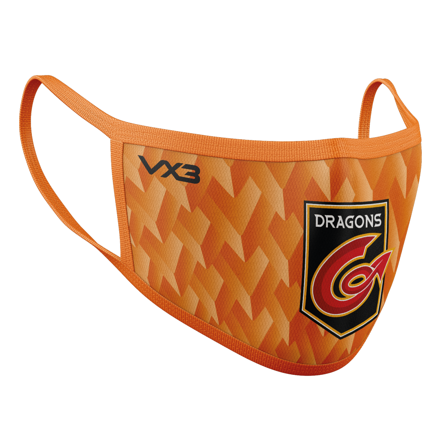 Dragons Rugby Orange Face Mask