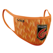 Dragons Rugby Orange Face Mask