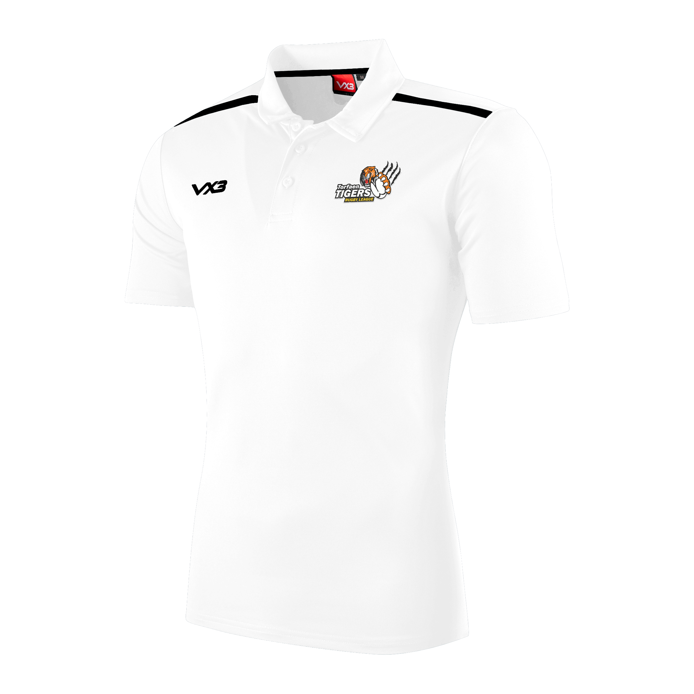 Torfaen Tigers RL Fortis Youth Polo White