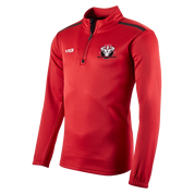 Unique Health & Fitness Fortis Youth Quarter Zip Sweat Red