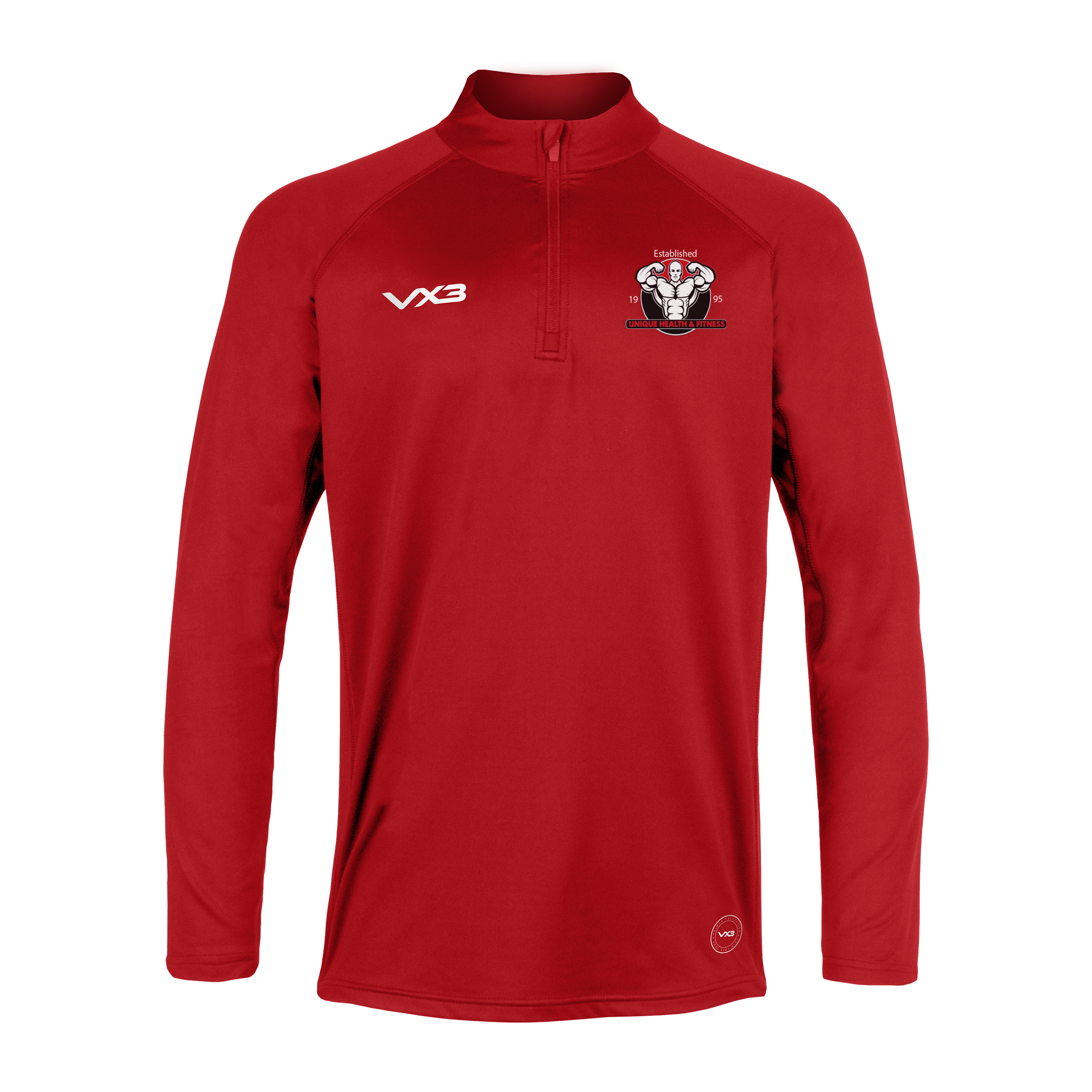 Unique Health & Fitness Primus Youth Quarter Zip Red
