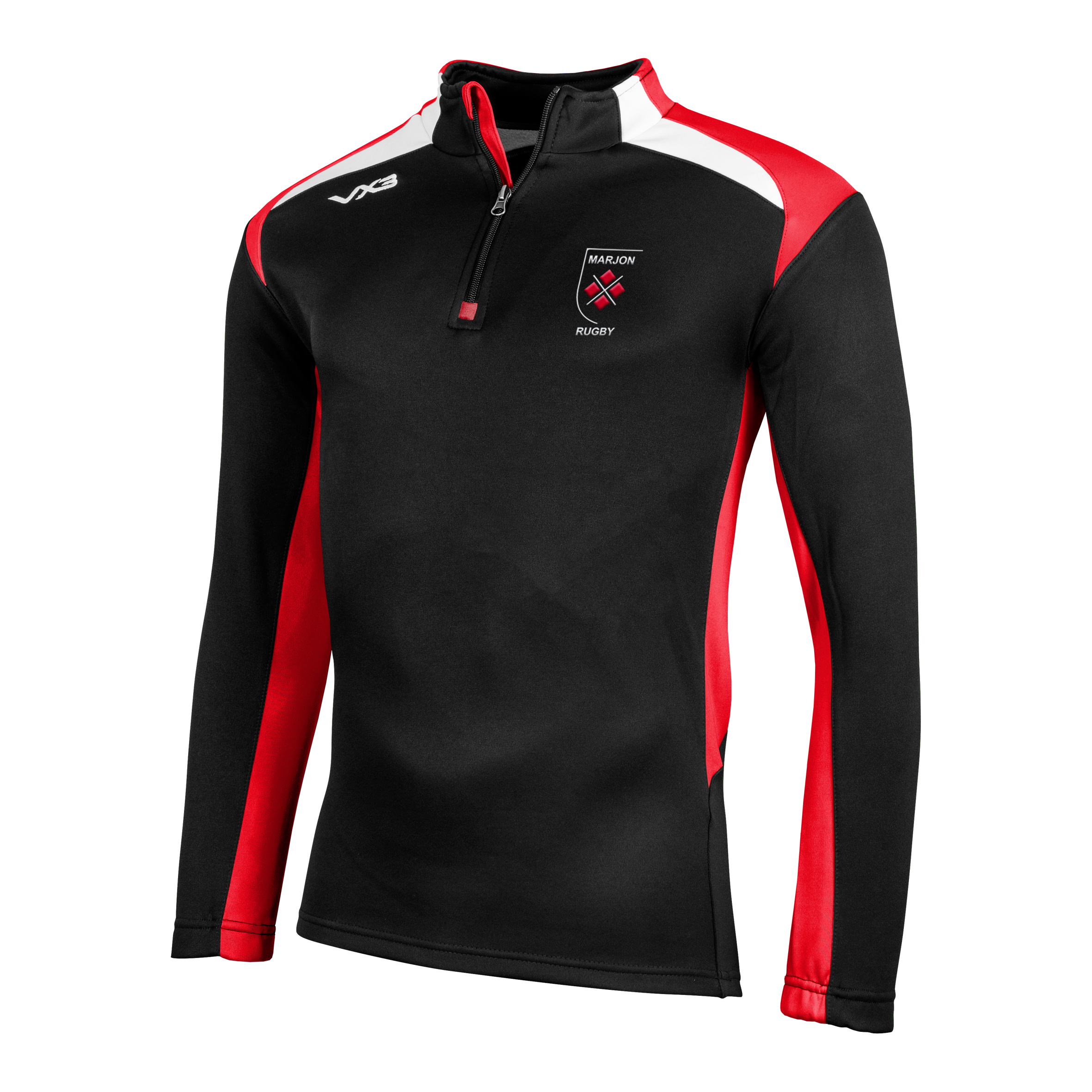 Marjons Ladies Rugby Club Novus Youth Half Zip Sweat