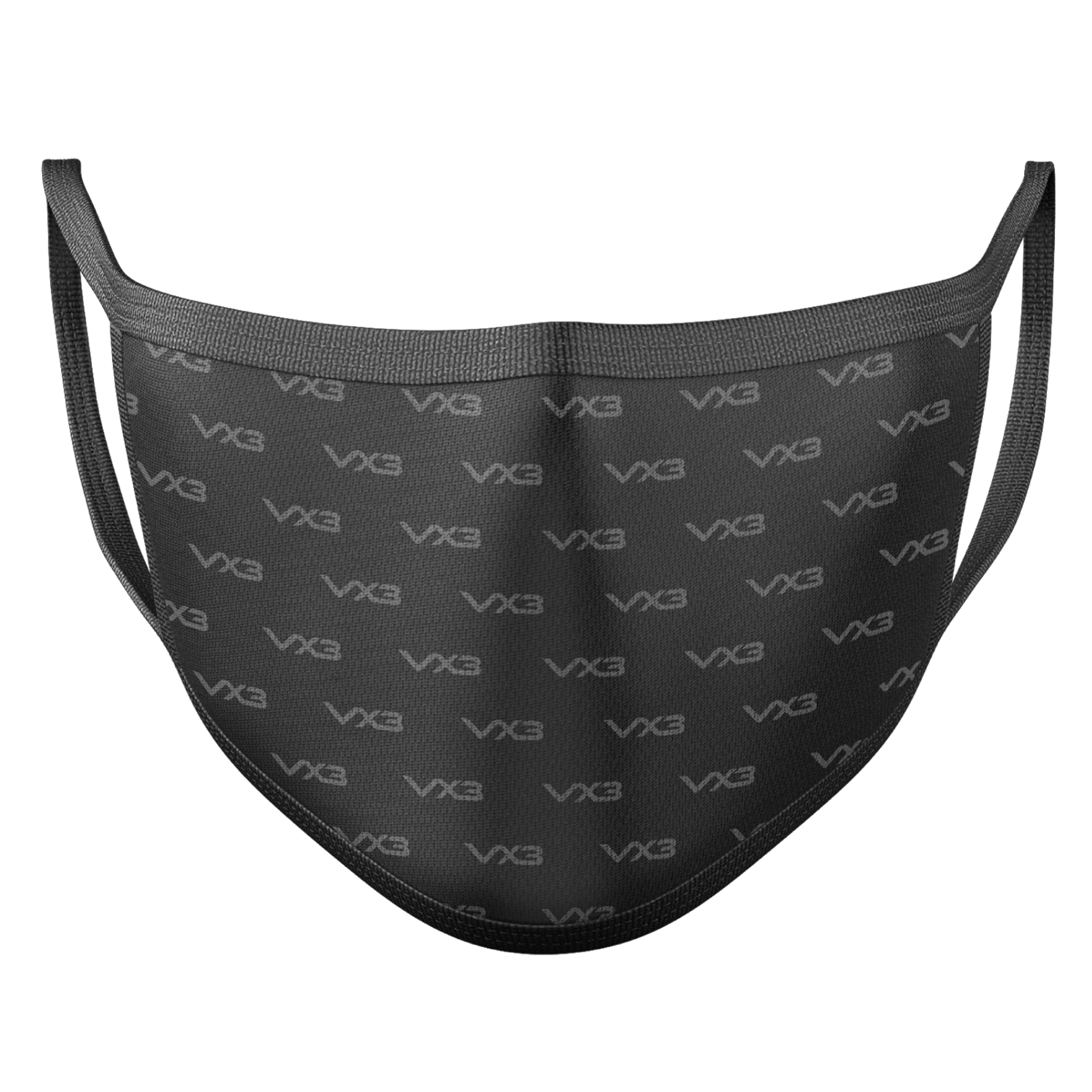 VX3 Logo Face Mask - Black/Charcoal