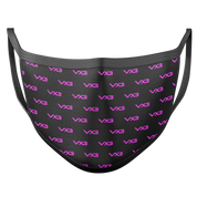 VX3 Logo Face Mask - Black/Hot Pink