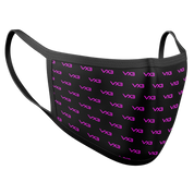 VX3 Logo Face Mask - Black/Hot Pink