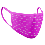 VX3 Logo Face Mask - Hot Pink/White