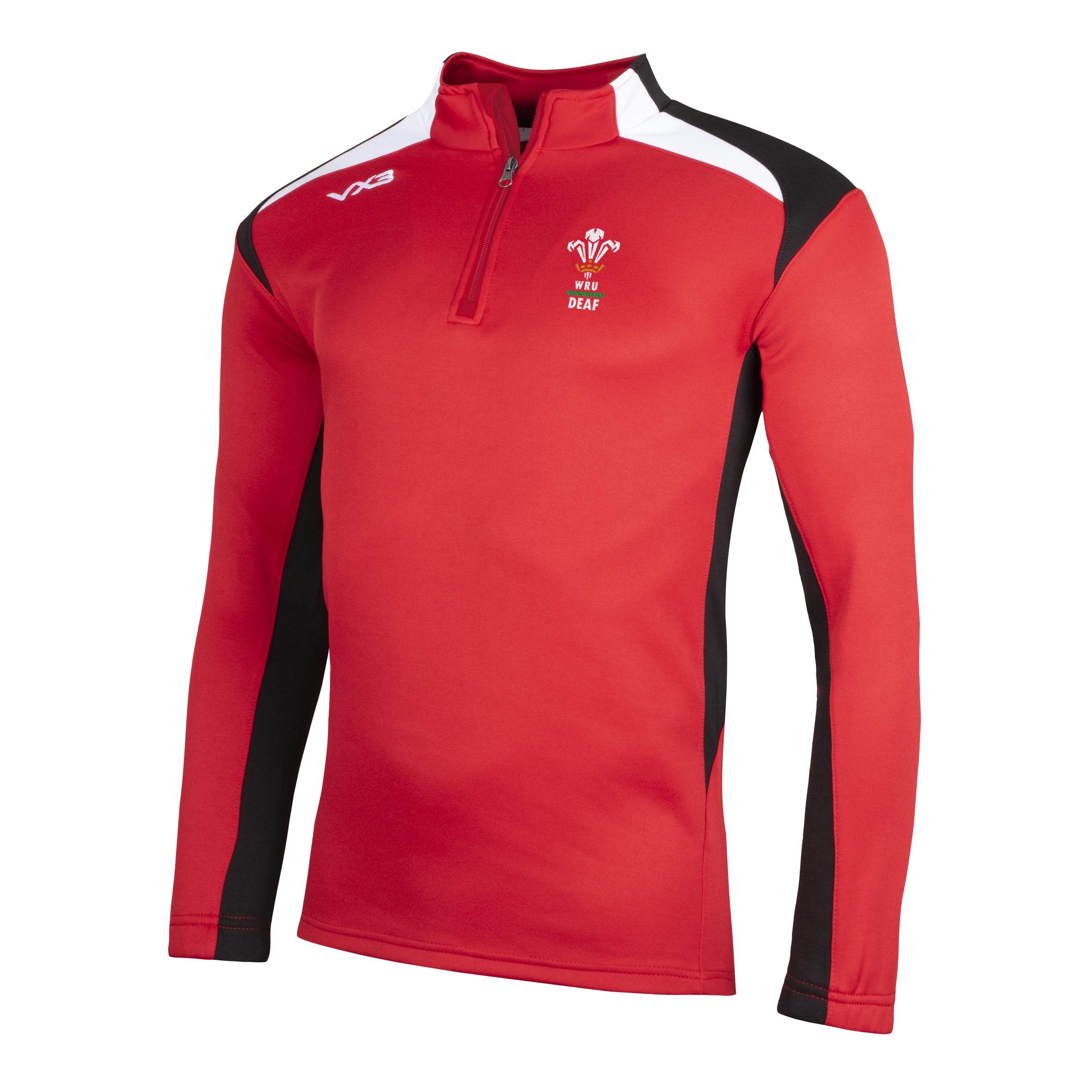 Wales Deaf Rugby Union Novus Youth Half Zip Sweat