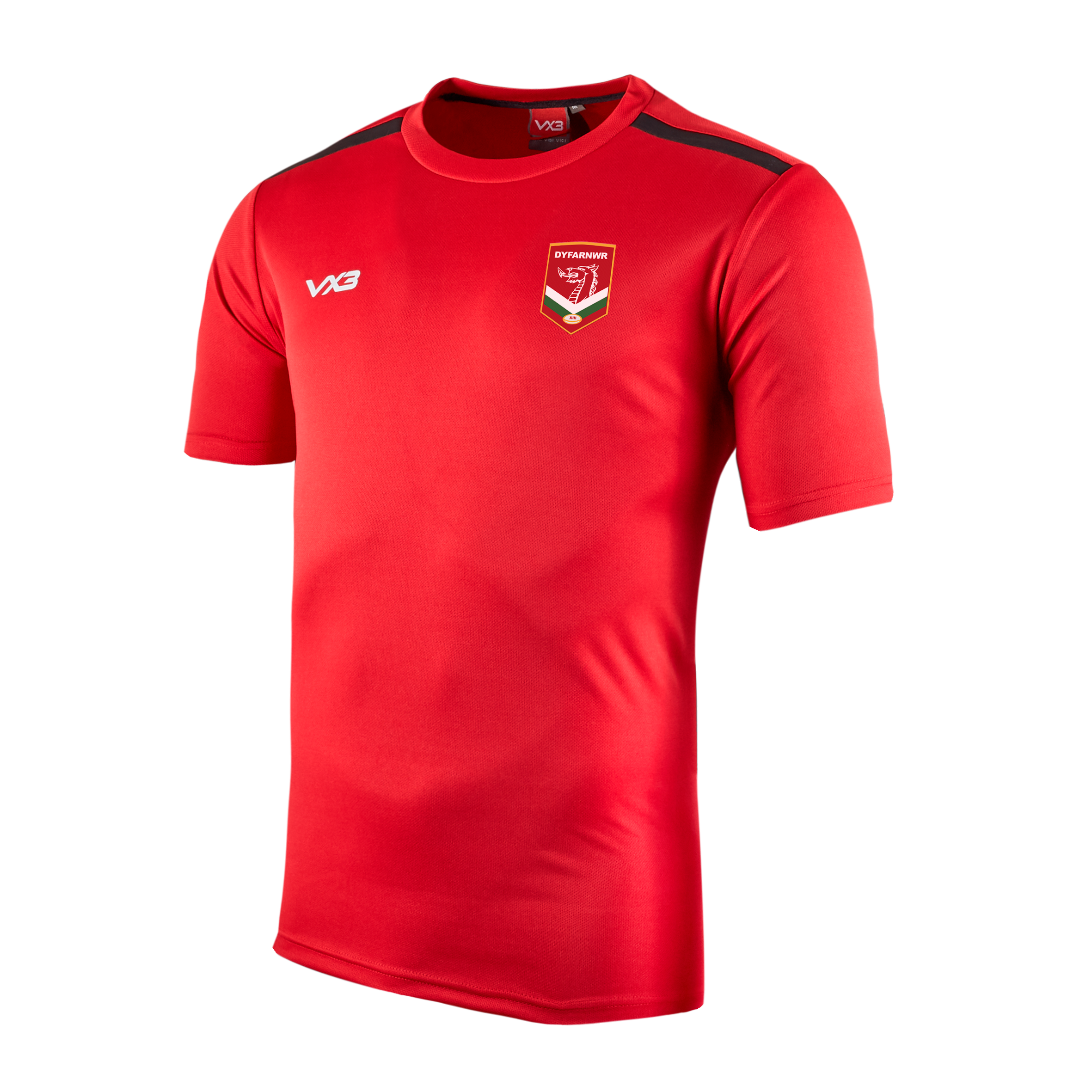 Wales Rugby League Refs Fortis Tee Red