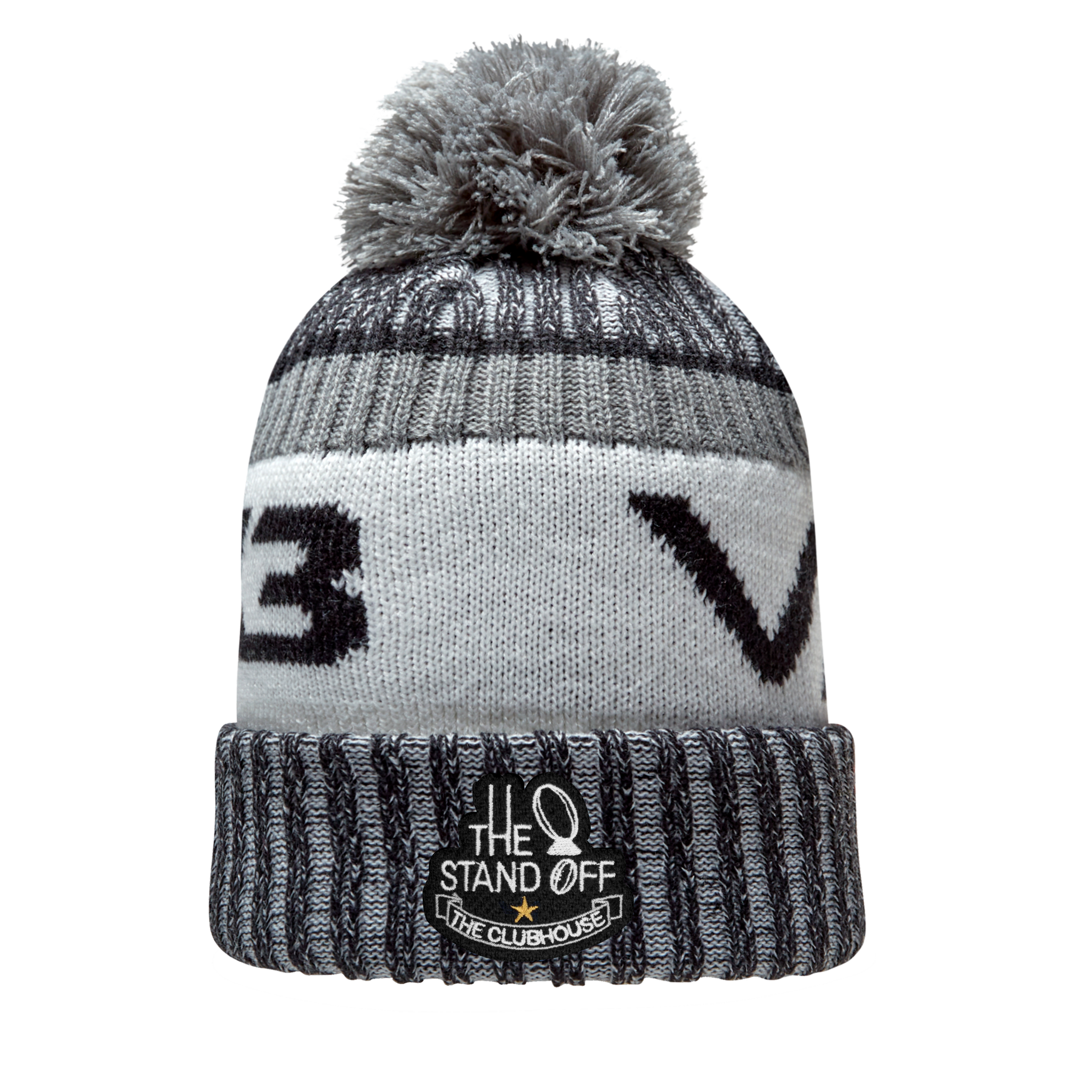 The Stand Off Marl Bobble Hat