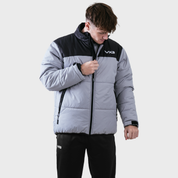 Omega Puffer Jacket Silver/Black