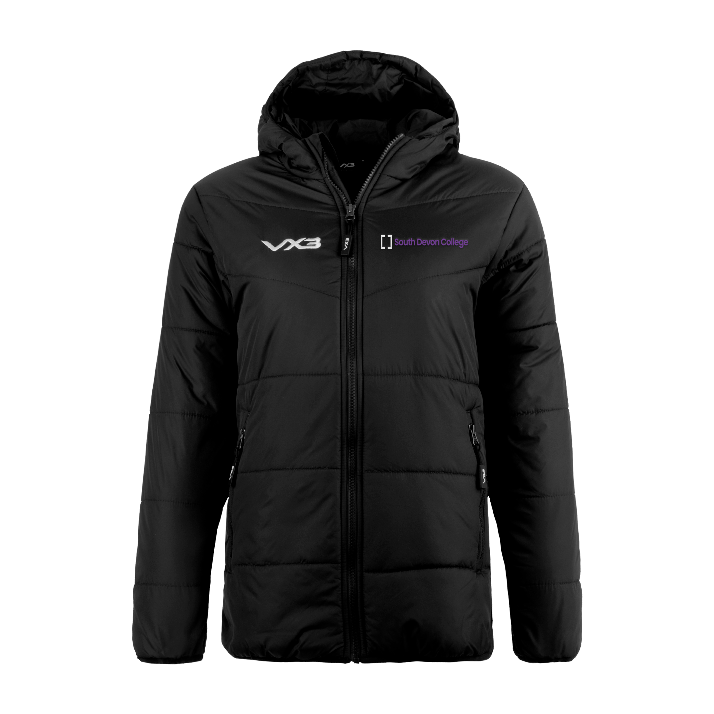 South Devon College Netball Lorica Quilted Jacket Ladies