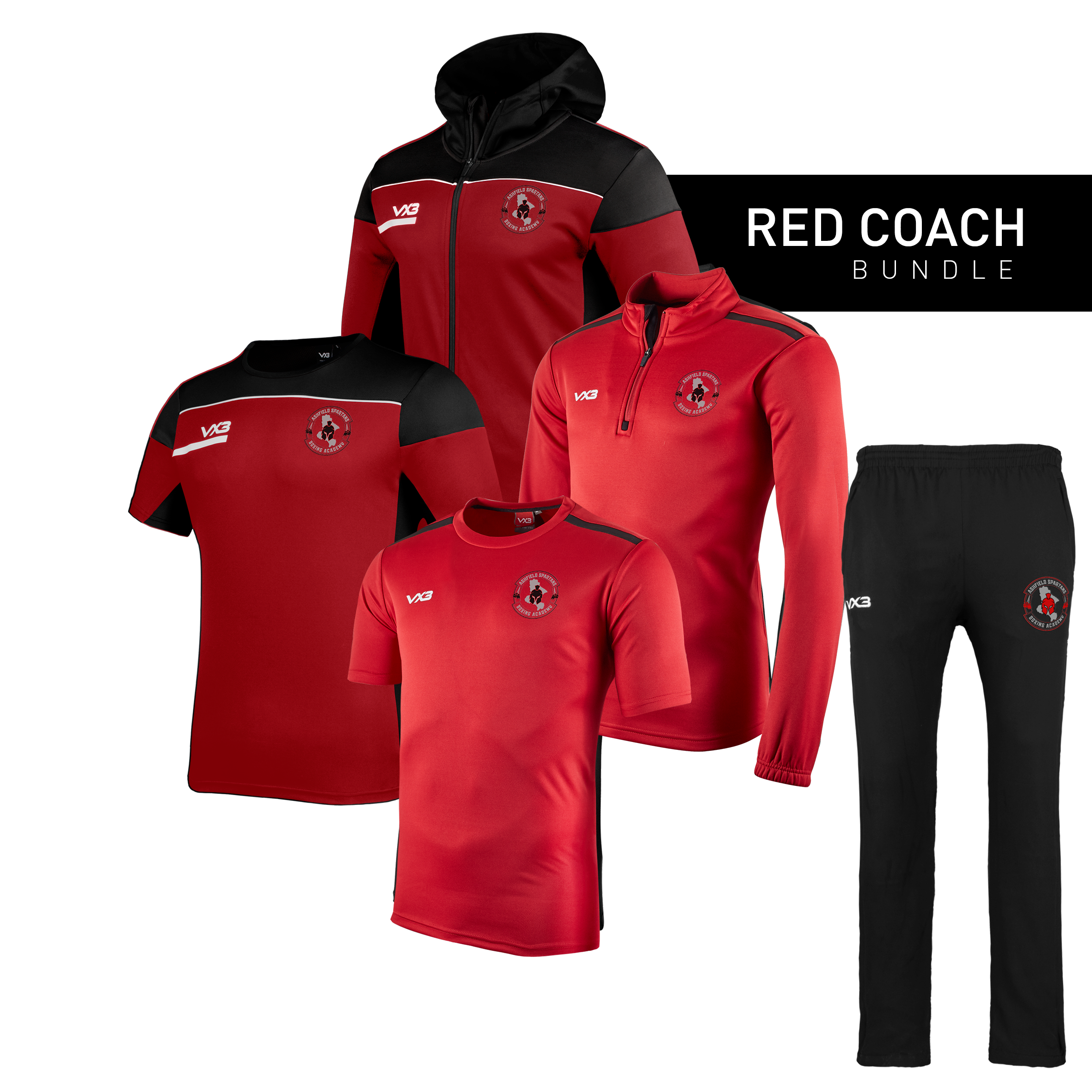 Ashfield Spartans Boxing Academy Red Coach Bundle