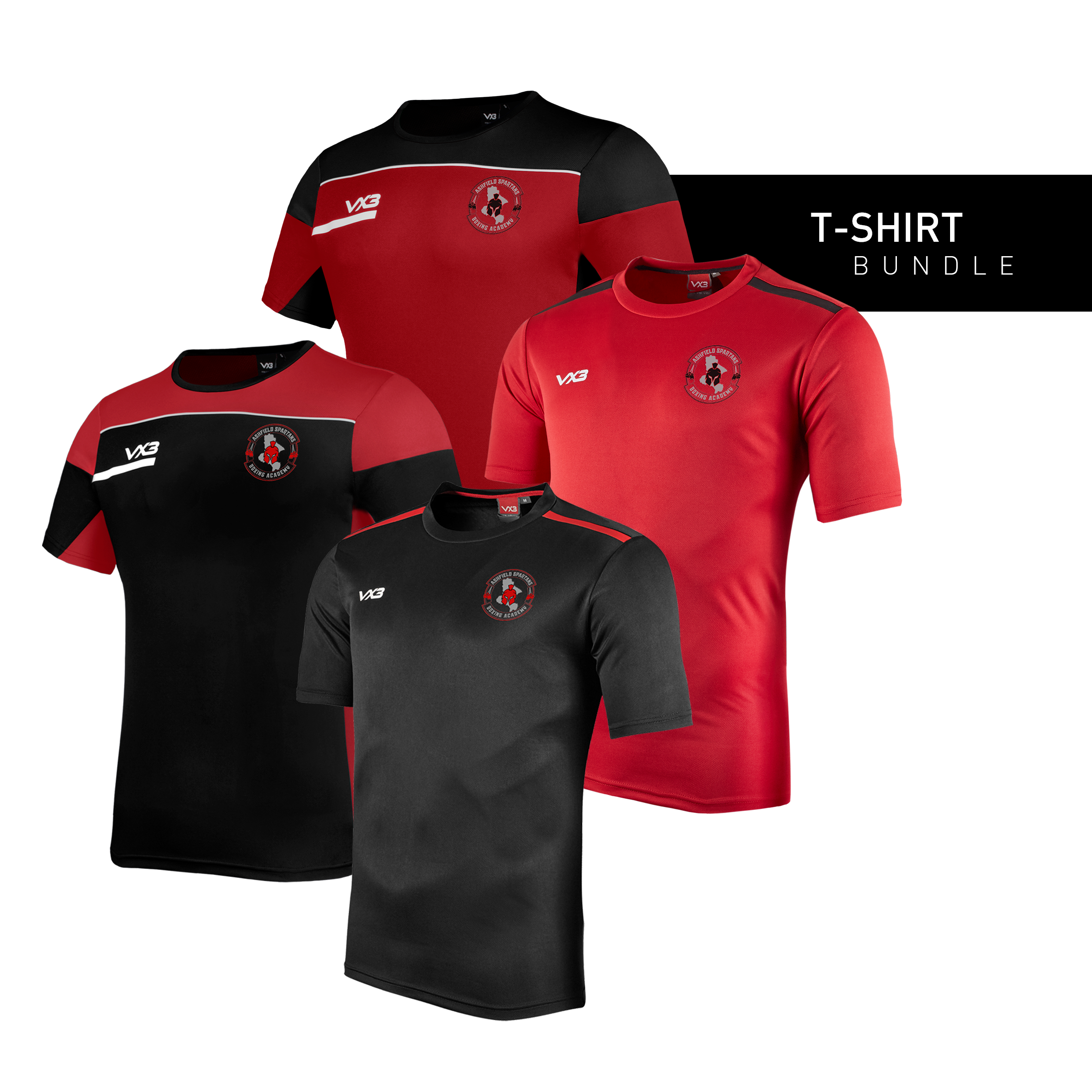 Ashfield Spartans Boxing Academy T-Shirt Bundle