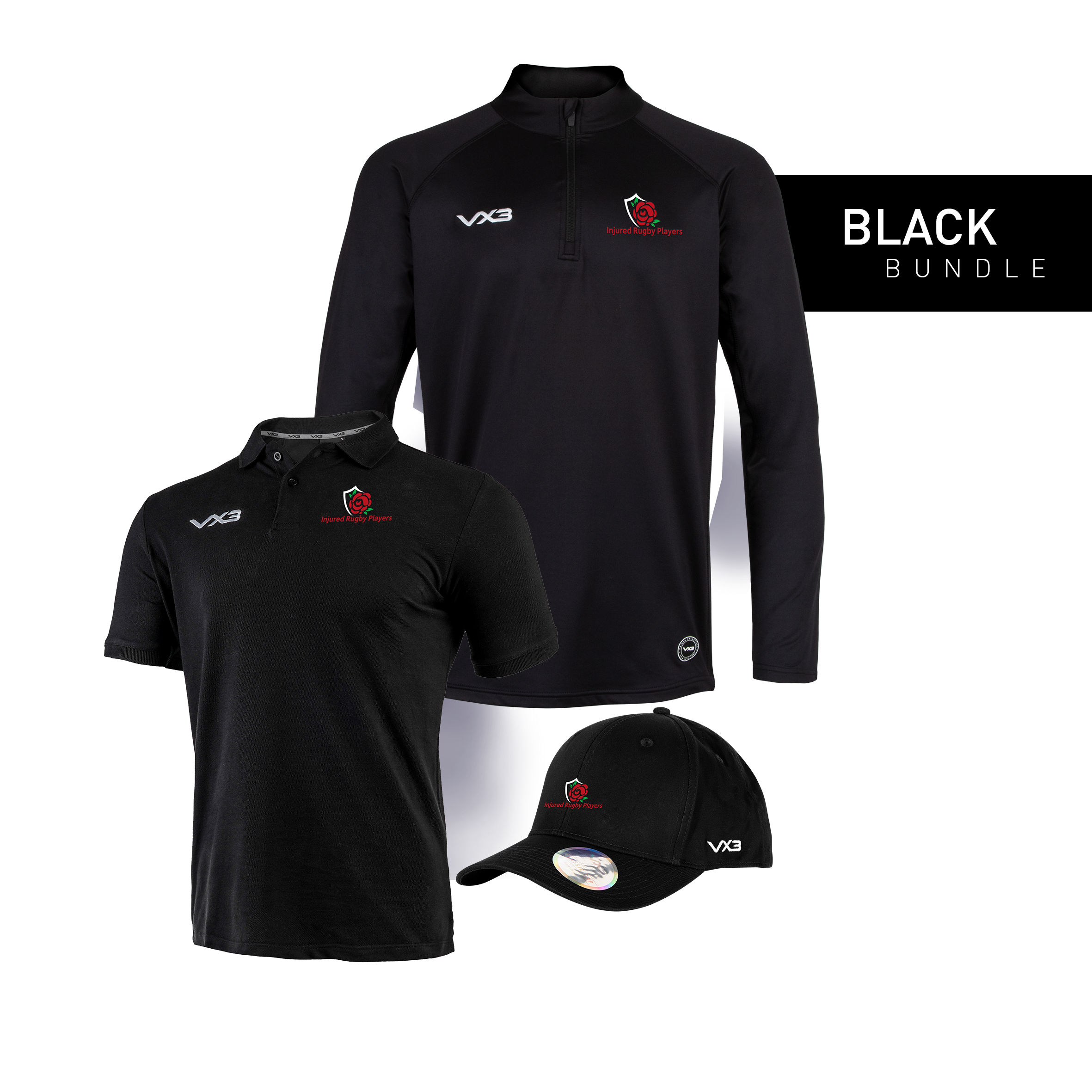 Injured Rugby Players Black Bundle