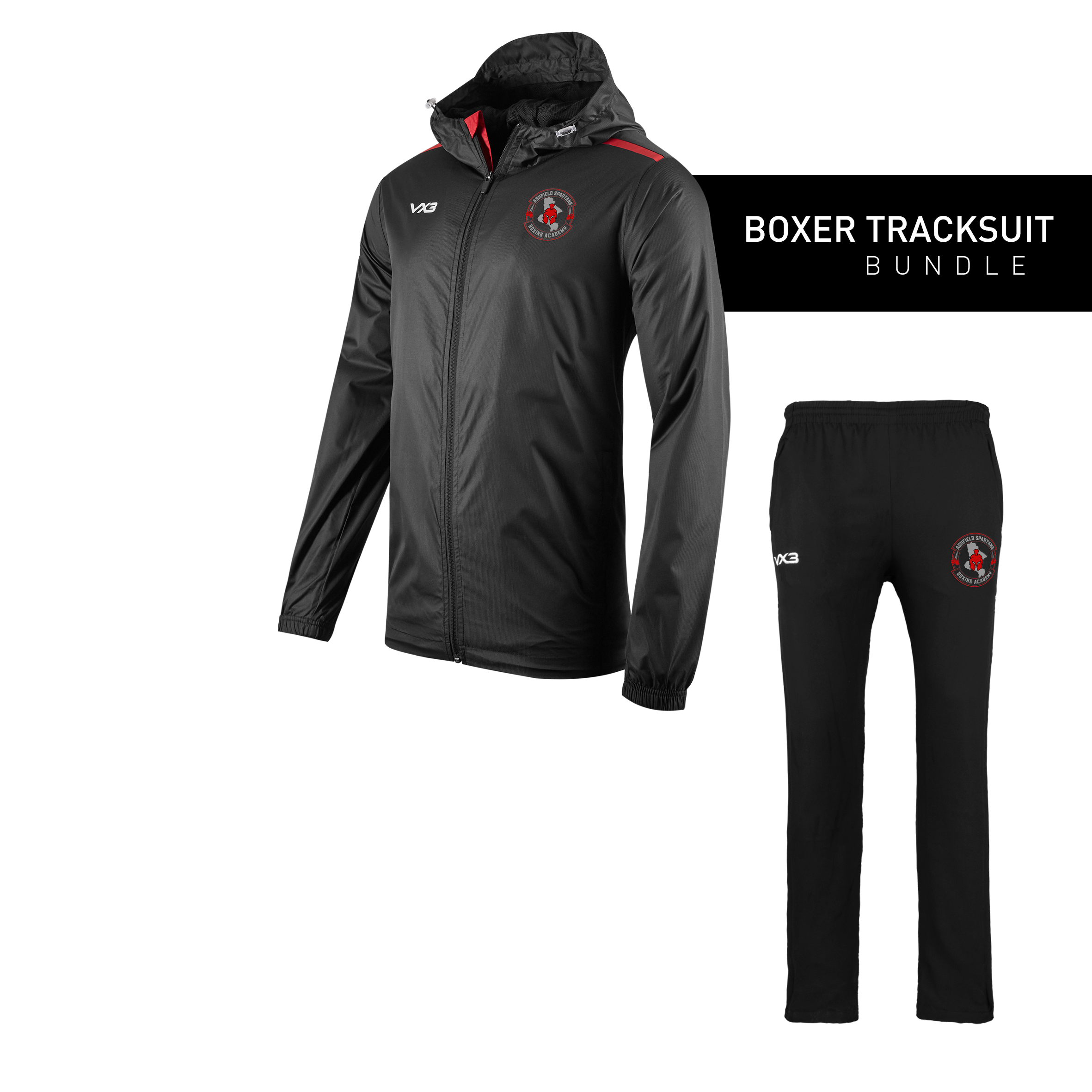 Ashfield Spartans Boxing Academy Boxer Tracksuit Bundle