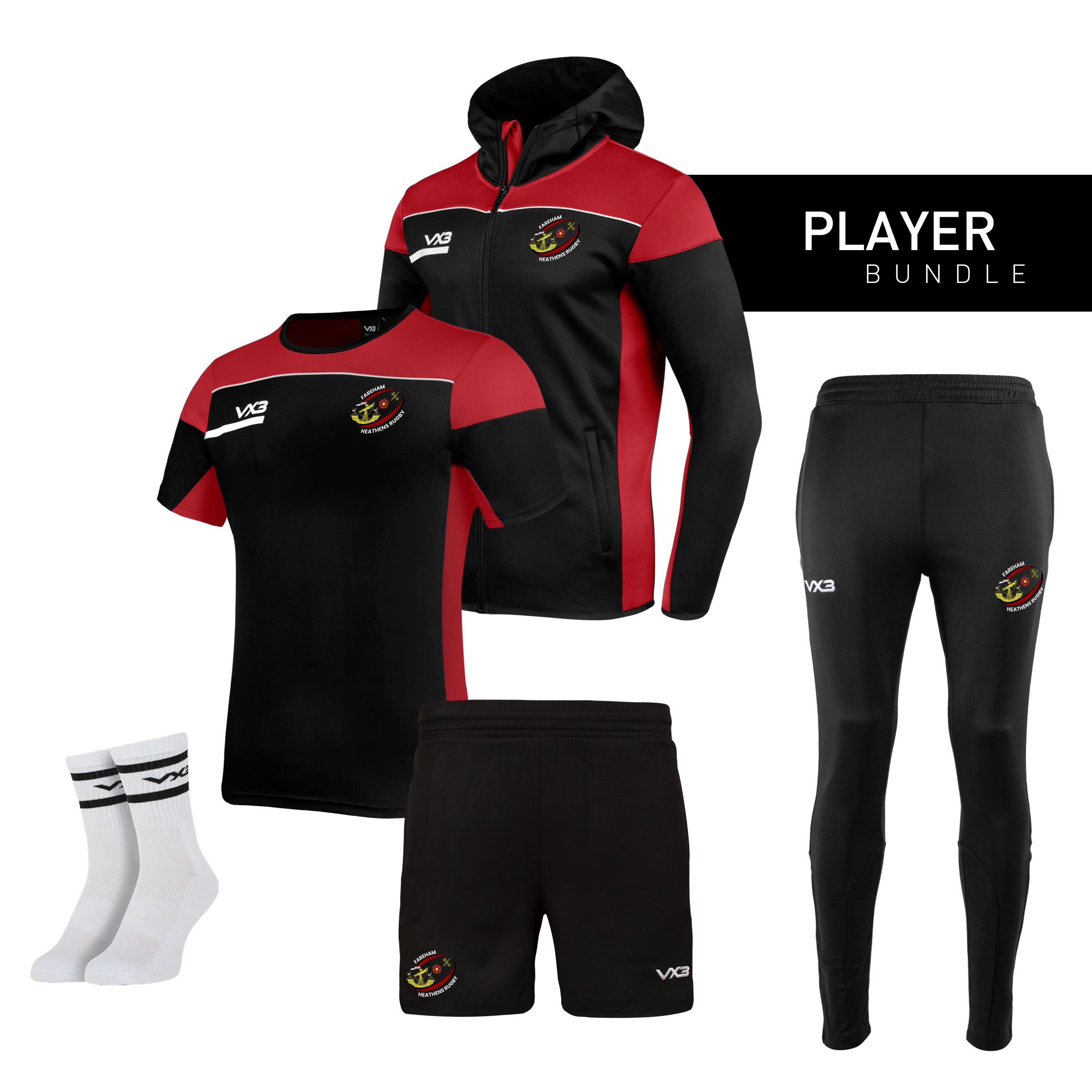 Fareham Heathens Rugby Player Bundle โ VX3