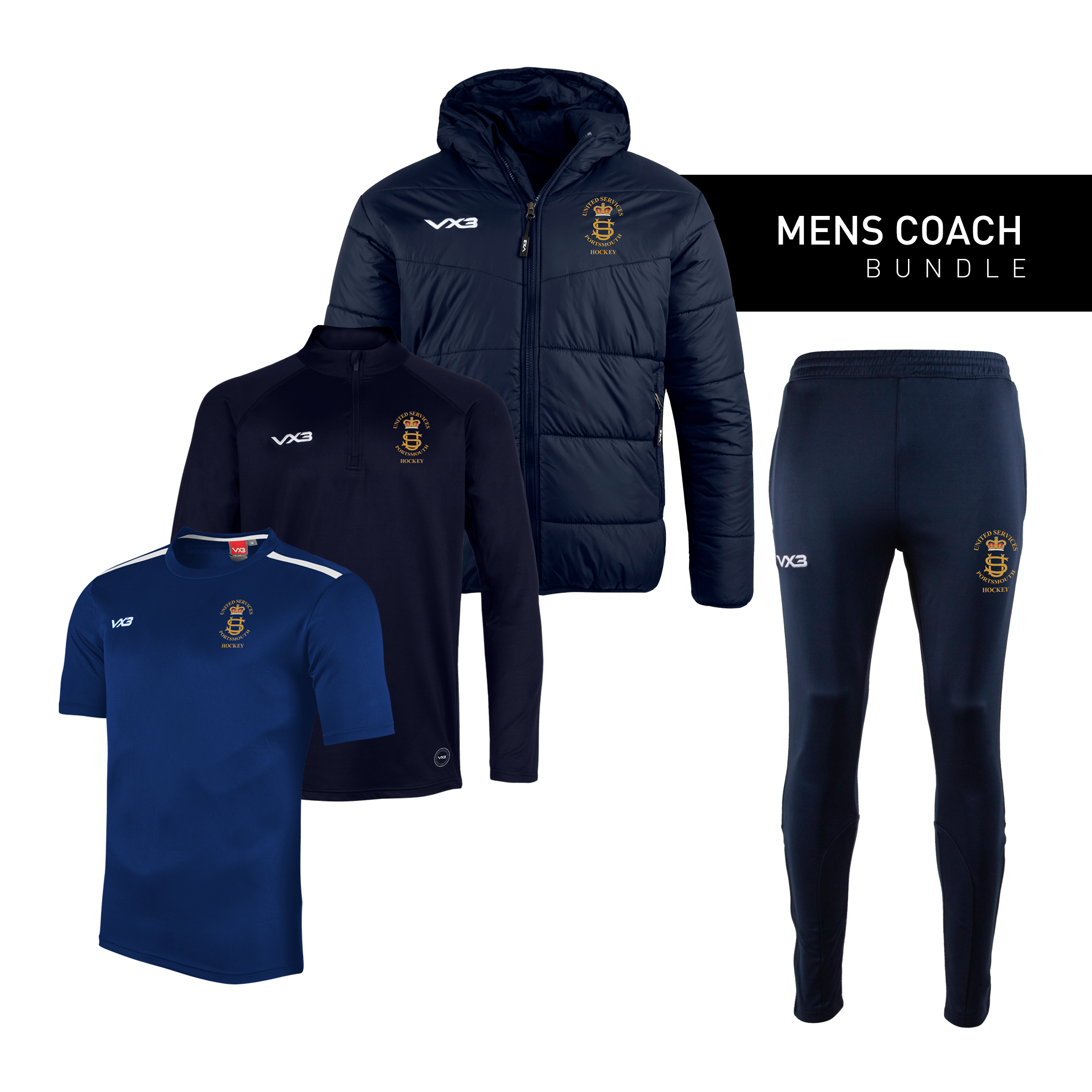 United Services Portsmouth Hockey Mens Coach Bundle