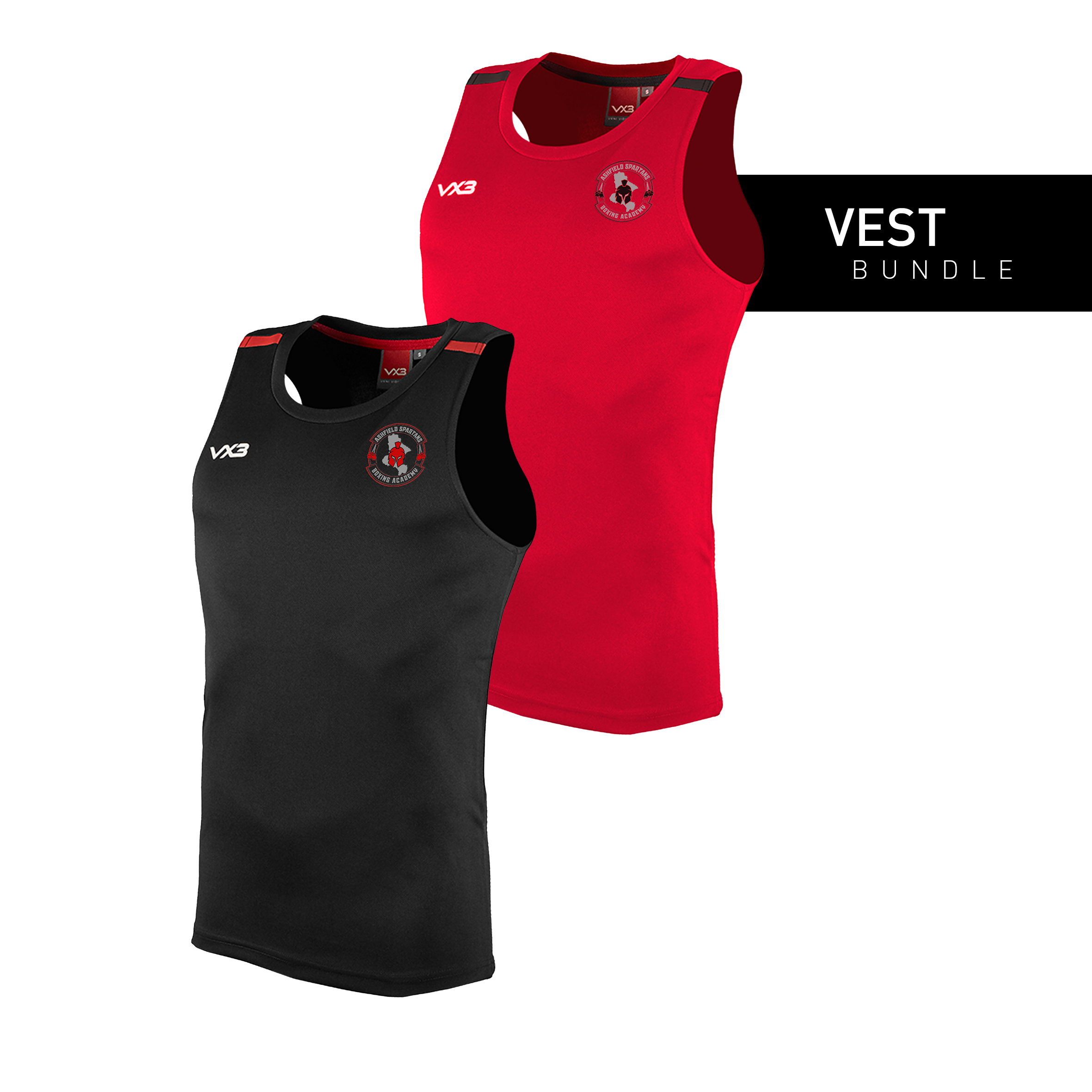 Ashfield Spartans Boxing Academy Vest Bundle