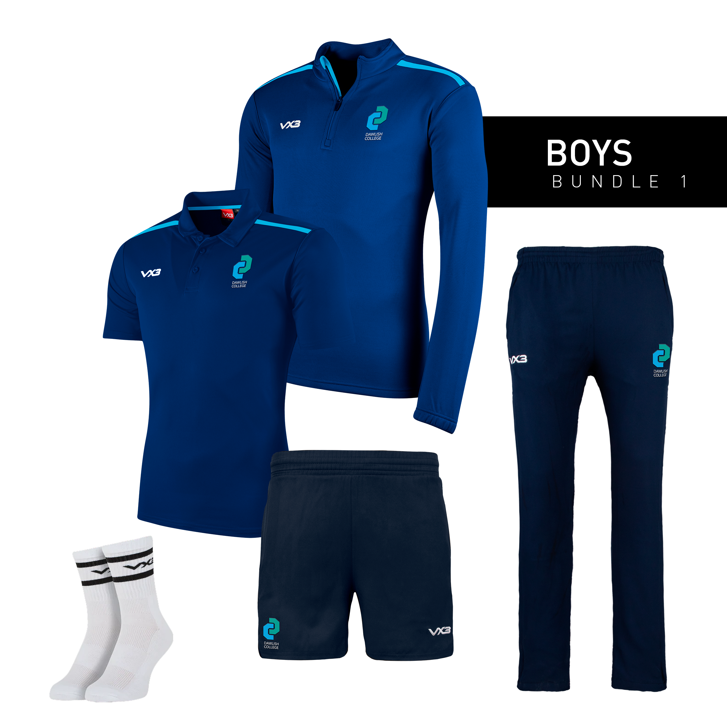 Dawlish College General Uniform - Boys Bundle 1