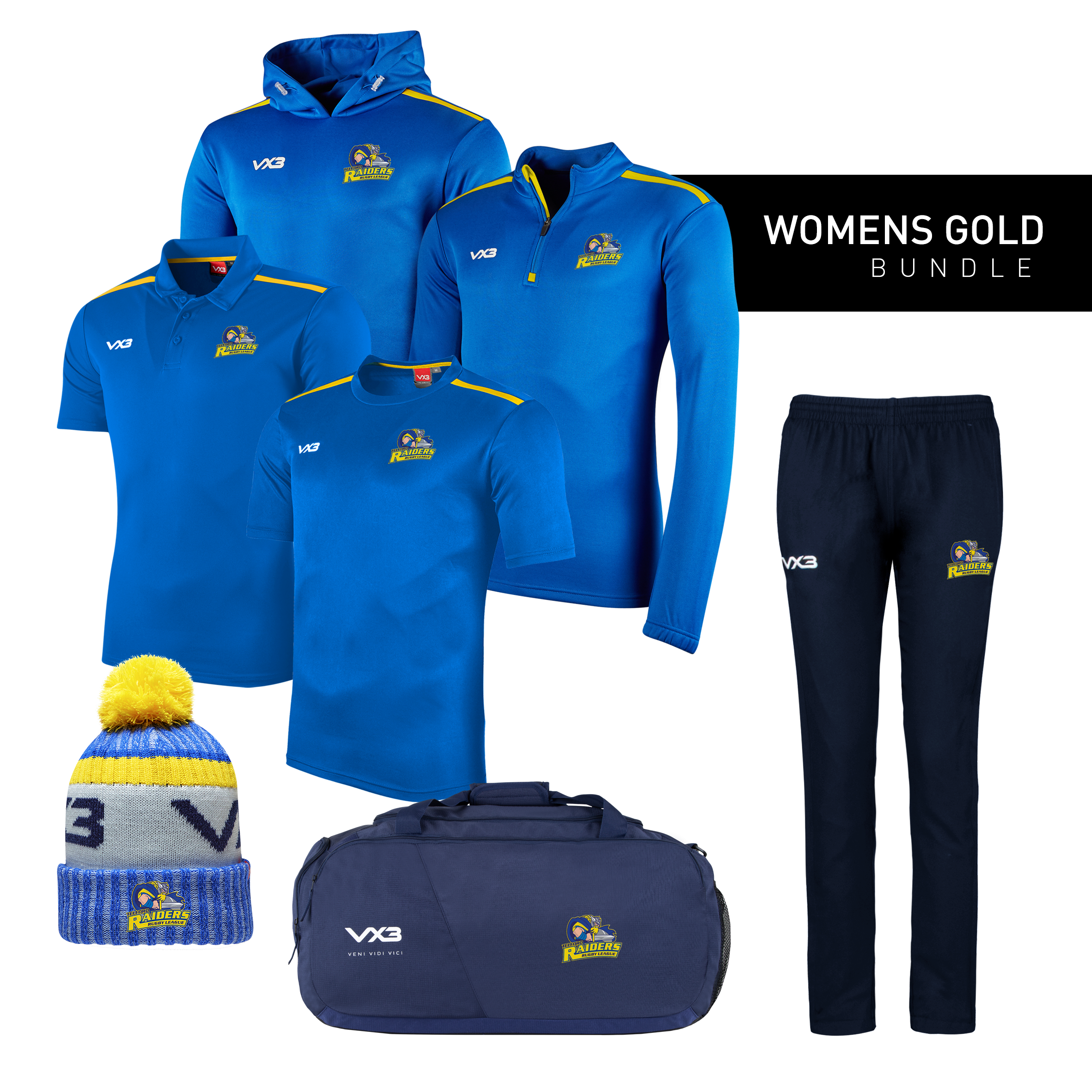 Telford Raiders Rugby League Women's Gold Bundle