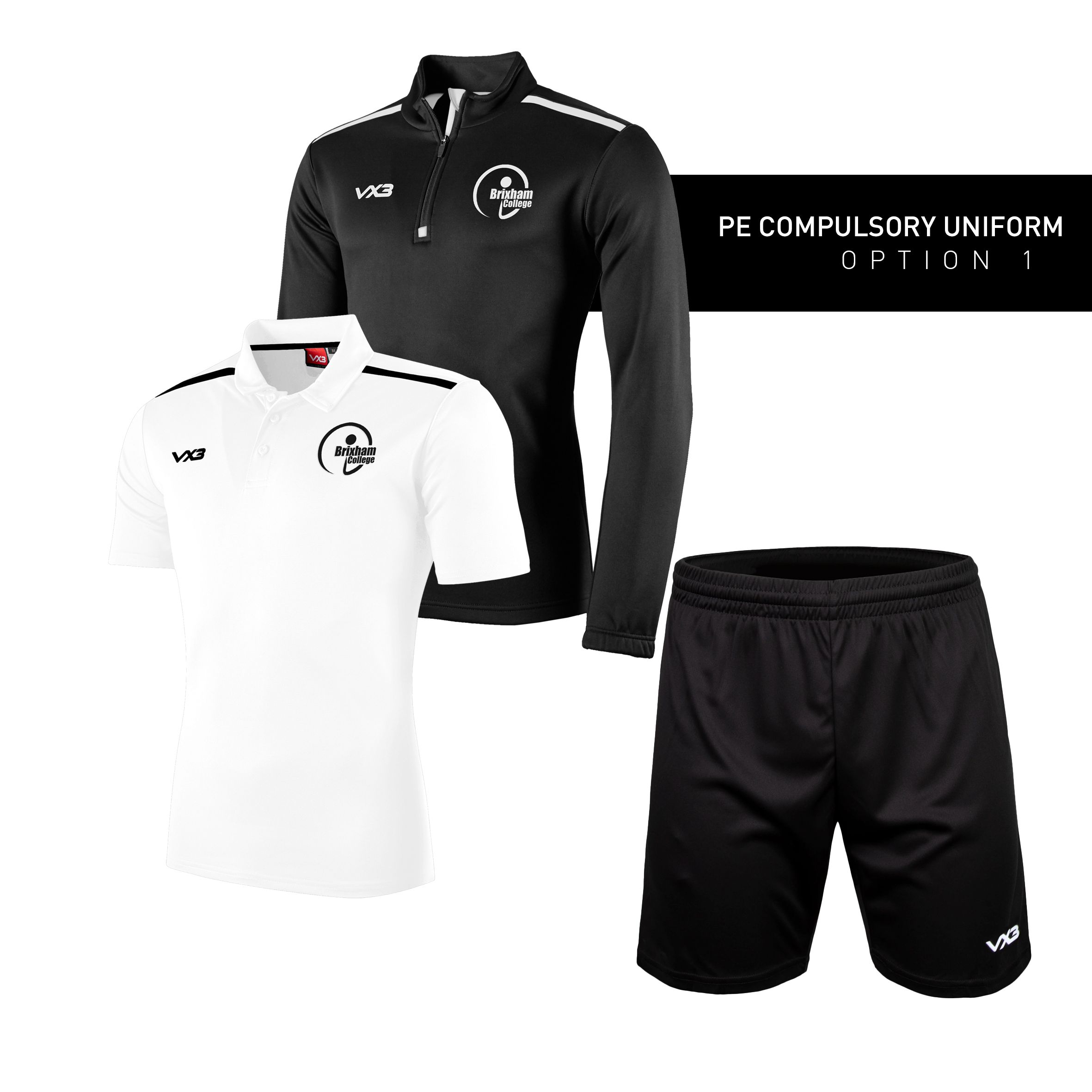 Brixham College PE Compulsory Uniform - Option 1 – VX3