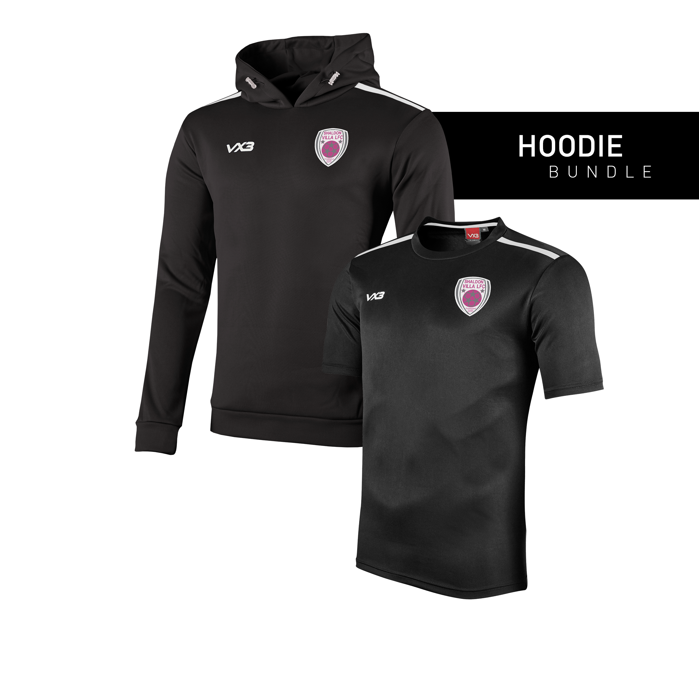Shaldon Villa Ladies FC Hoodie Bundle