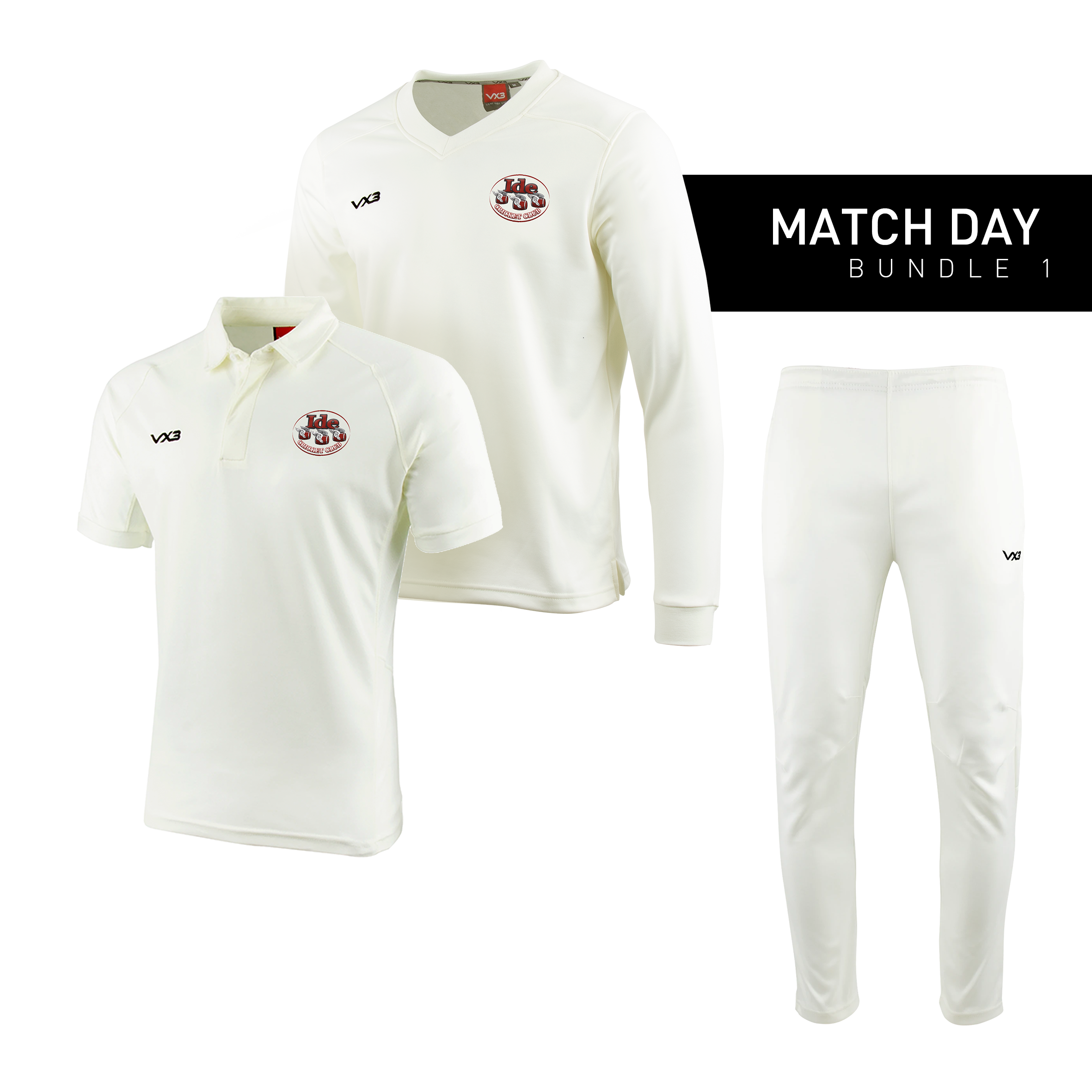 Ide Cricket Club Whites Match Day Bundle 1